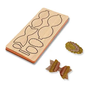 Wooden Bow Shaped Cutter, 1 Count DIY Bow Press Cutter Suitable for Most Machines, DIY Scrapbooking & Stamping Supplies for Home