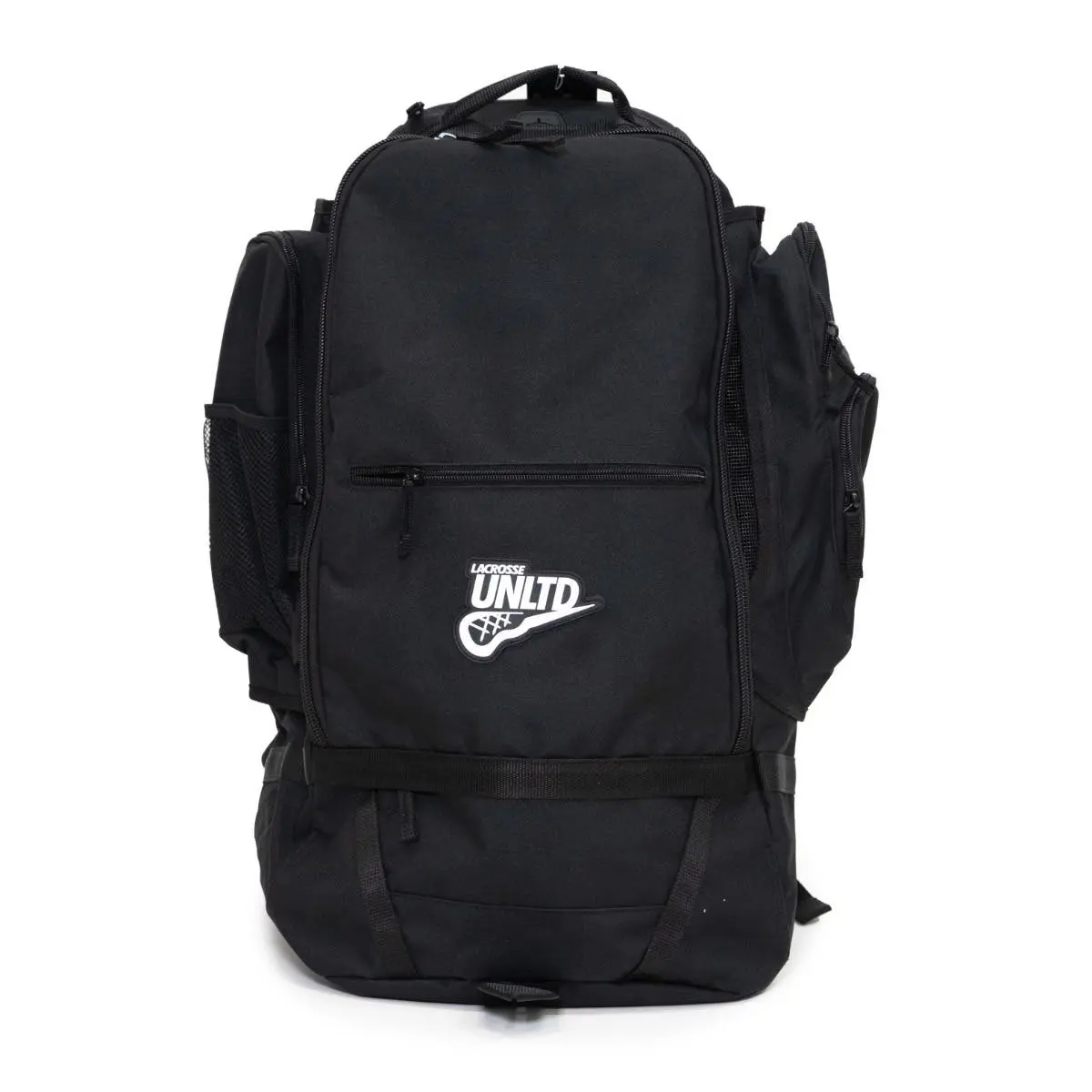 Overtime Black Adult Lacrosse Backpack, Athletic Backpacks for Adults with Adjustable Shoulder Strap, 17.5"H X 13"W X 8"D