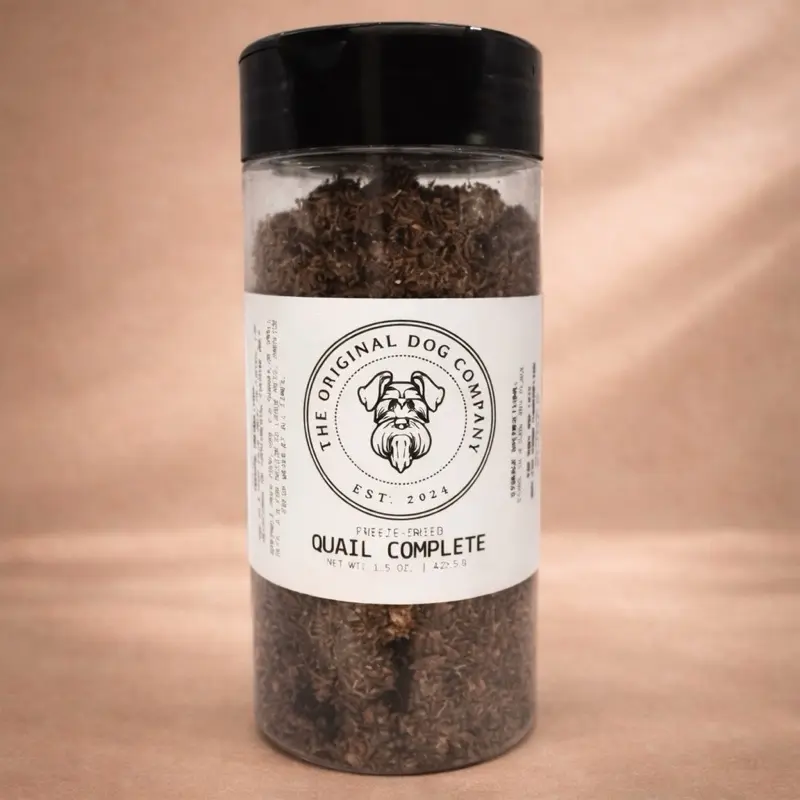 Freeze-Dried Quail Complete Topper for Dogs & Cats | Single Ingredient Natural Meal Topper
