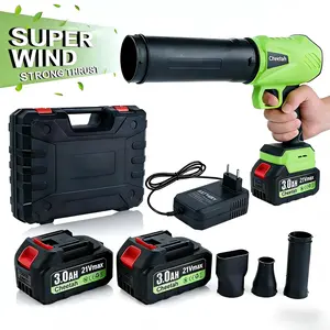 Cheetah Cordless Leaf Blower with 2 x3000mAh Batteries 21Vmax Brushless Motor Violent TurboFan for Car Drying Leaf Cleanup & Snow Removal 1500G Strong Thrust