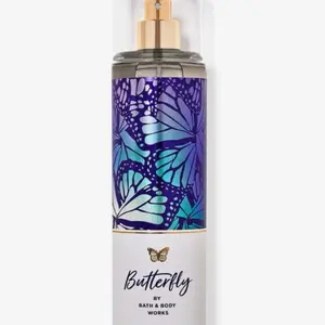 Bath & Body Works Butterfly Fine Fragrance Mist with Elegant Blue Butterfly Design - Raspberry Nectar Iris Petals Vanilla Scent