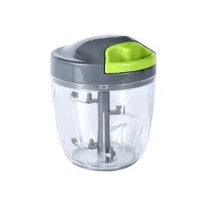 Zhang Xiao Quan 900ml Large Manual Food Chopper, Mini Garlic Mincer & Vegetable Slicer, Kitchen Food Processor for Herbs, Nuts, Onions