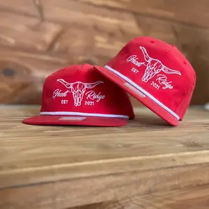 Richardson 256 Red/White Rope Hat
