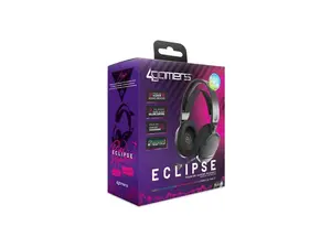 PC Accessory:  Wired Headset - 4Gamers ECLIPSE Premium Gaming Headset Black:  Compatible?with PC, Switch, PS5, Xbox X|S