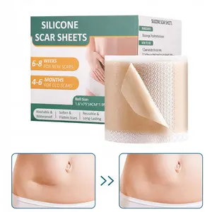 Silicone Scar Tape for Surgical Scars, Silicone Scar Sheets for C-Section, Tummy Tuck, Keloid and Surgical Scars, Face Tape(1.6'' x 60''Roll-1.5M)