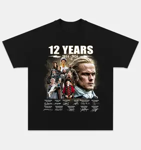 Outlander Season 8 Graphics Tee,  Anniversary 12 Year Outlander  Shirt , Gift For Fan , For Men And Women