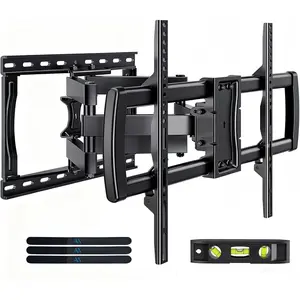 Full Motion TV Wall Mount Bracket for Most 32-85 inch TVs, with Dual Articulating Arms, Tilt/Swivel/Extension/Leveling, Fits 8" 12" 16" Studs, Max VESA 600x400mm, Holds up to 132lbs