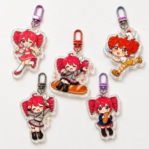5 Ops (NOT COMBO 5) Kasane Teto Acrylic Keychain, UTAU Fan Collection