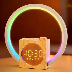 Sunrise  Clock, White Noise Sound Machine,  Clocks for Bedrooms with 12 Color Ambient Nightlight, White Noise Machine with 30  Sounds, Gifts for Adults, , Couples and