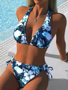 Women's Fashion Two-Piece Swimsuit, Stylish Split Bikini Set, Comfortable Beachwear, Summer Beach Bikini, Perfect for Pool Parties & Vacations, Bathing Suits