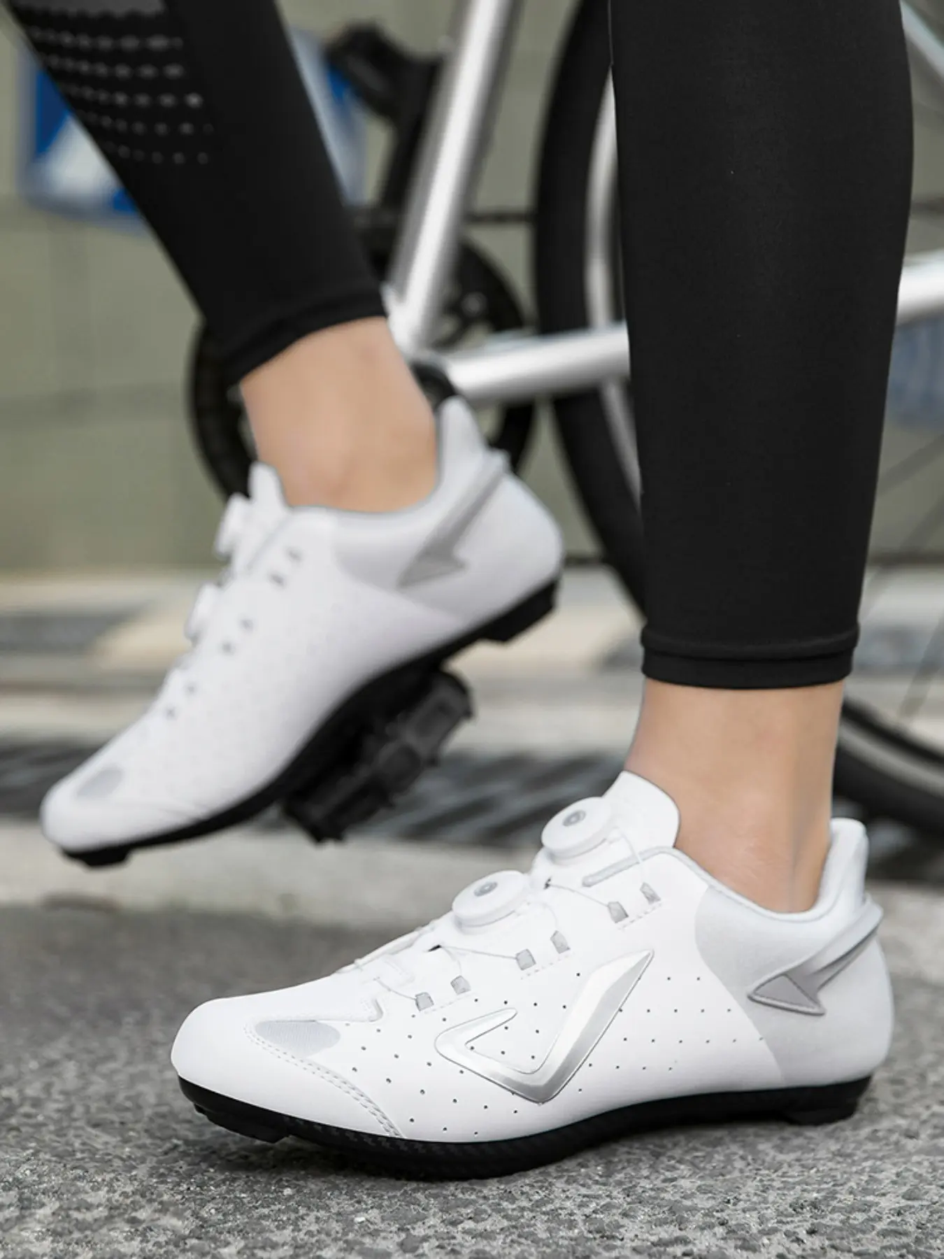 Men's Women's Professional Road Cycling Shoes, Spd Cycling Shoes, Golf & Bike Racing, Flat Training Shoes, Comfortable, Durable, Long Ride Friendly