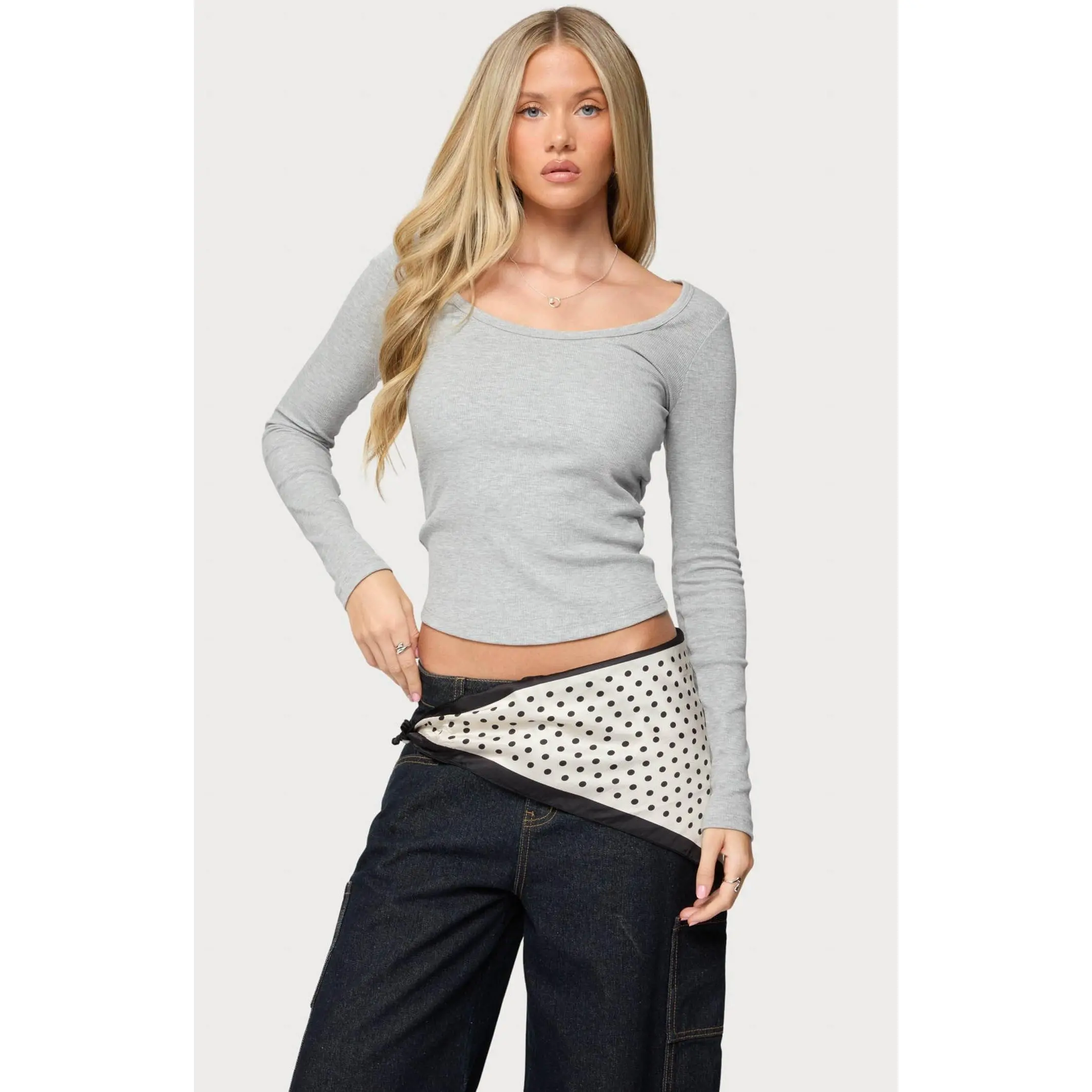 Edikted Women's Makenna Scoop Neck Top