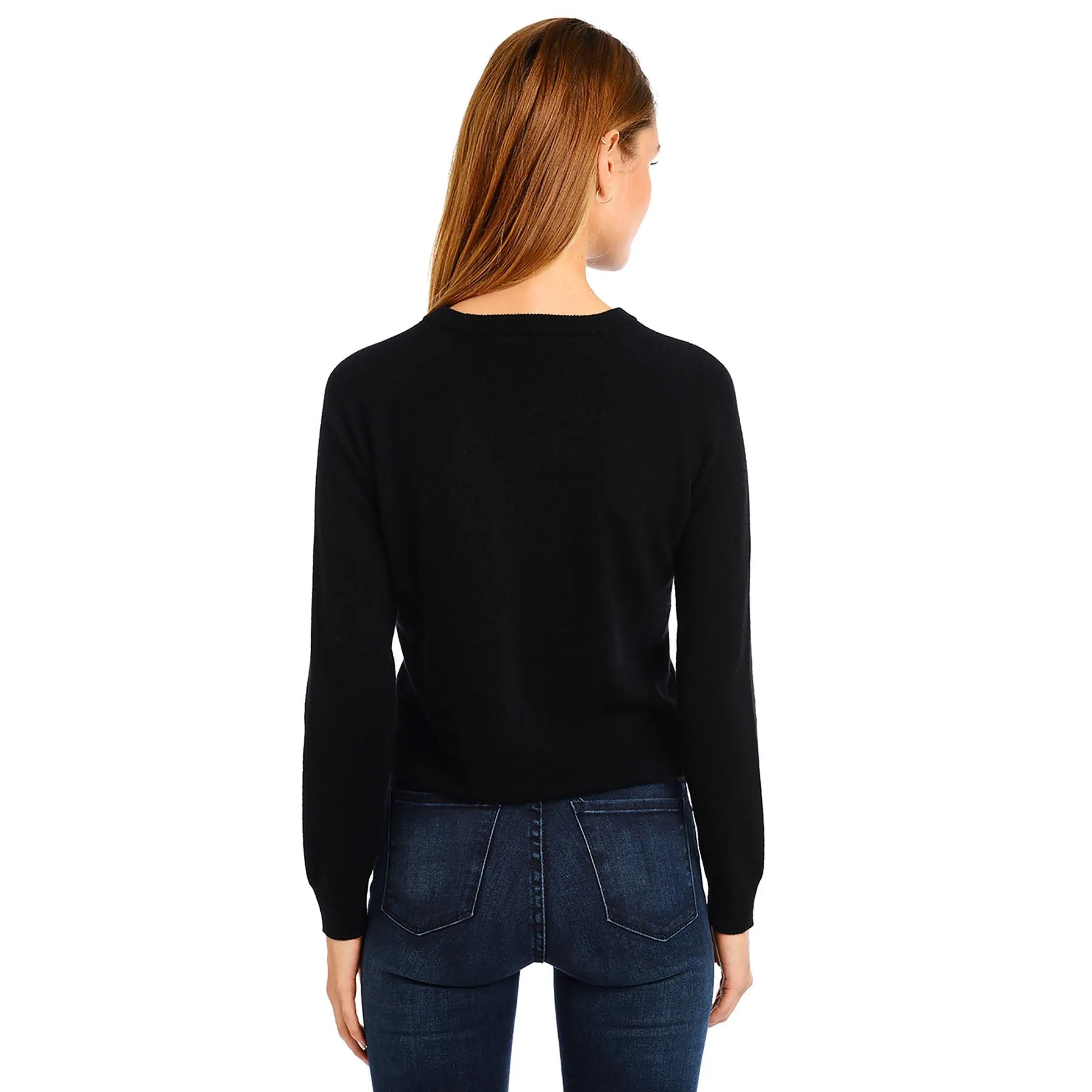 Mott & Bow - Cashmere Raglan Crew Cambridge Sweater - ttk