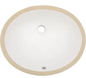 Pottery barn Dcolora Undermount Bathroom Sink Oval - Dcolora 16"x13" White Porcelain Ceramic Oval Vessel Sink Under Counter Lavatory Vanity Bath Sink Bowl Basin Wi