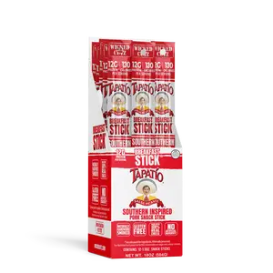 Wicked Cutz Tapatio Southern Inspired Breakfast Stick - High Protein, Gluten Free, Hardwood Smoked