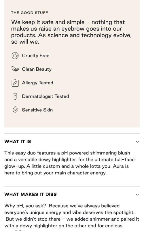 DIBS Beauty GlowTour Duo: Aura - pH Blush & Dewy Highlighter DIBS Beauty GlowTour Duo: Aura - pH Blush & Dewy Highlighter