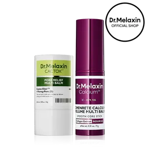[Dr.Melaxin Official] Cactox & Collagen Multi Pore Firming Duo with Cactus Cooling & Eye Care Stick for Visible Pore Refining and Skin Repair