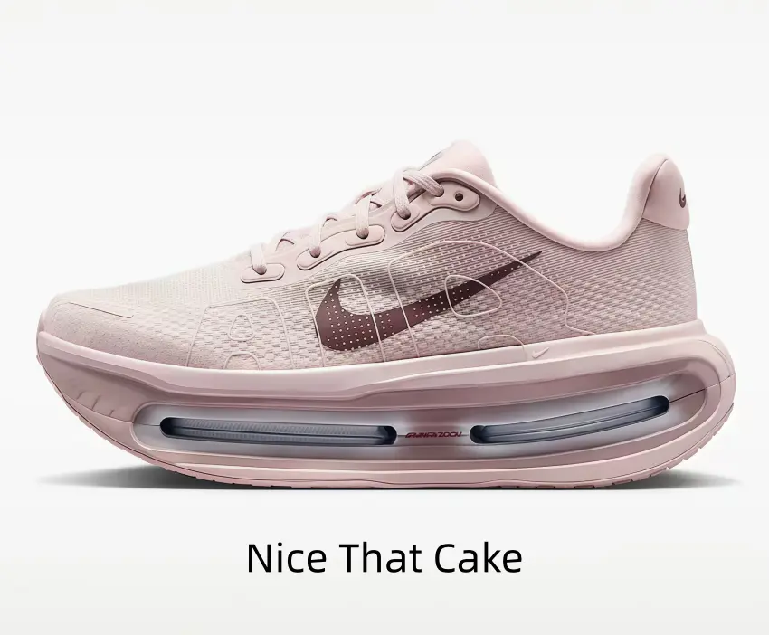 Soft Rose Pink & Burgundy Low-Top Running Shoe with Dual-Zone Visible Air Cushion – Designed for Cloud-Like Comfort & Feminine Street Style