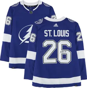 Martin St. Louis Tampa Bay Lightning Autographed Blue Adidas Jersey - Fanatics Authentic Certified