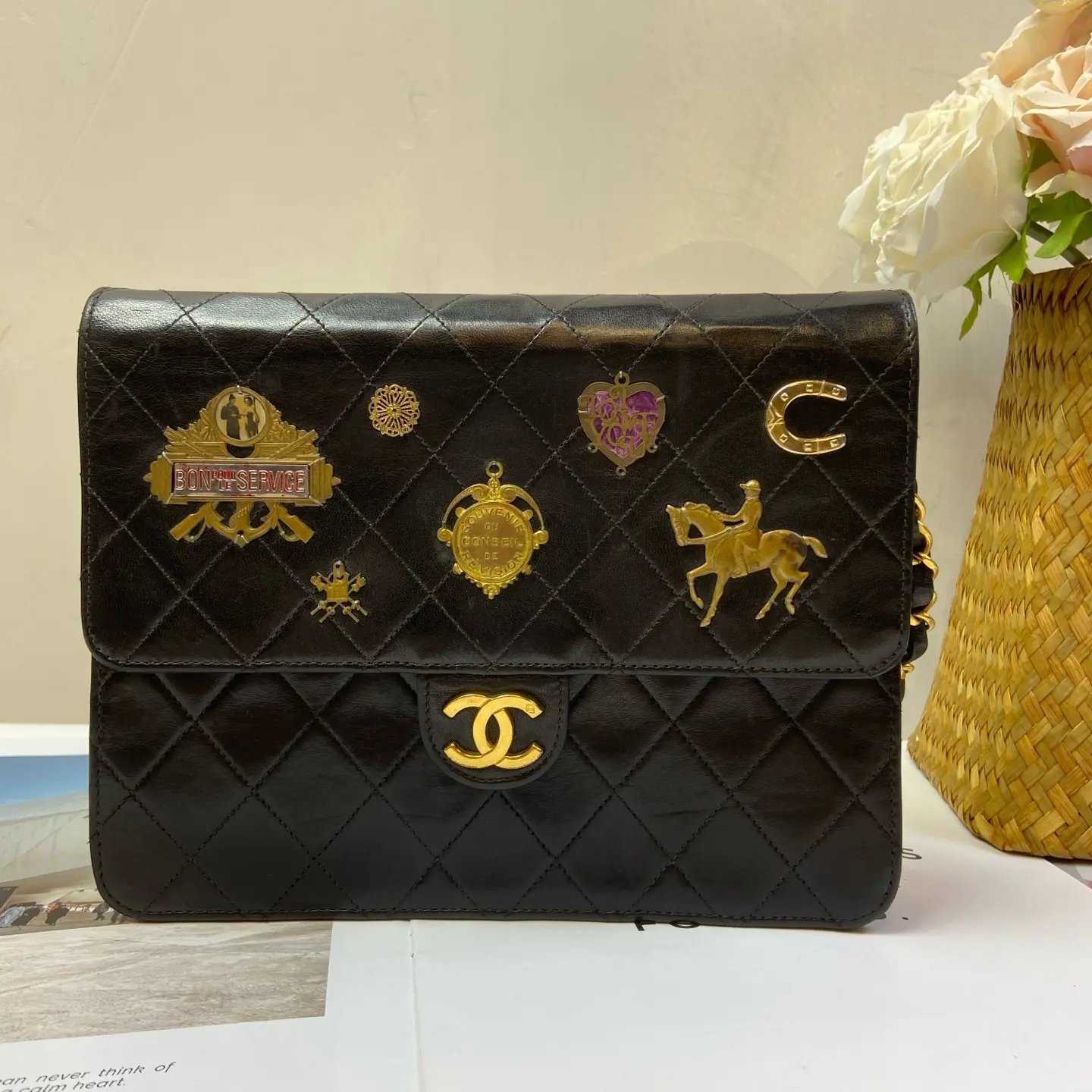 Pre-owned CHANEL Vintage Quilted Leather Flap Shoulder Bag