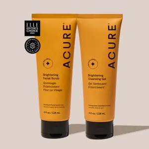 ACURE Brightening Facial Scrub + Cleansing Gel
