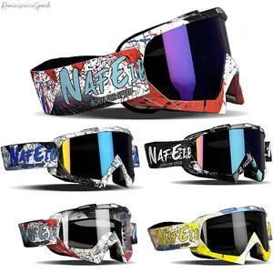 Motocross Sports Eyewear: Dustproof, Anti-Fog, UV-Protective OTG Goggles for Youth & Kids Offroad ATV, Dirt Bike Racing, Comfortable for Outdoor Riding