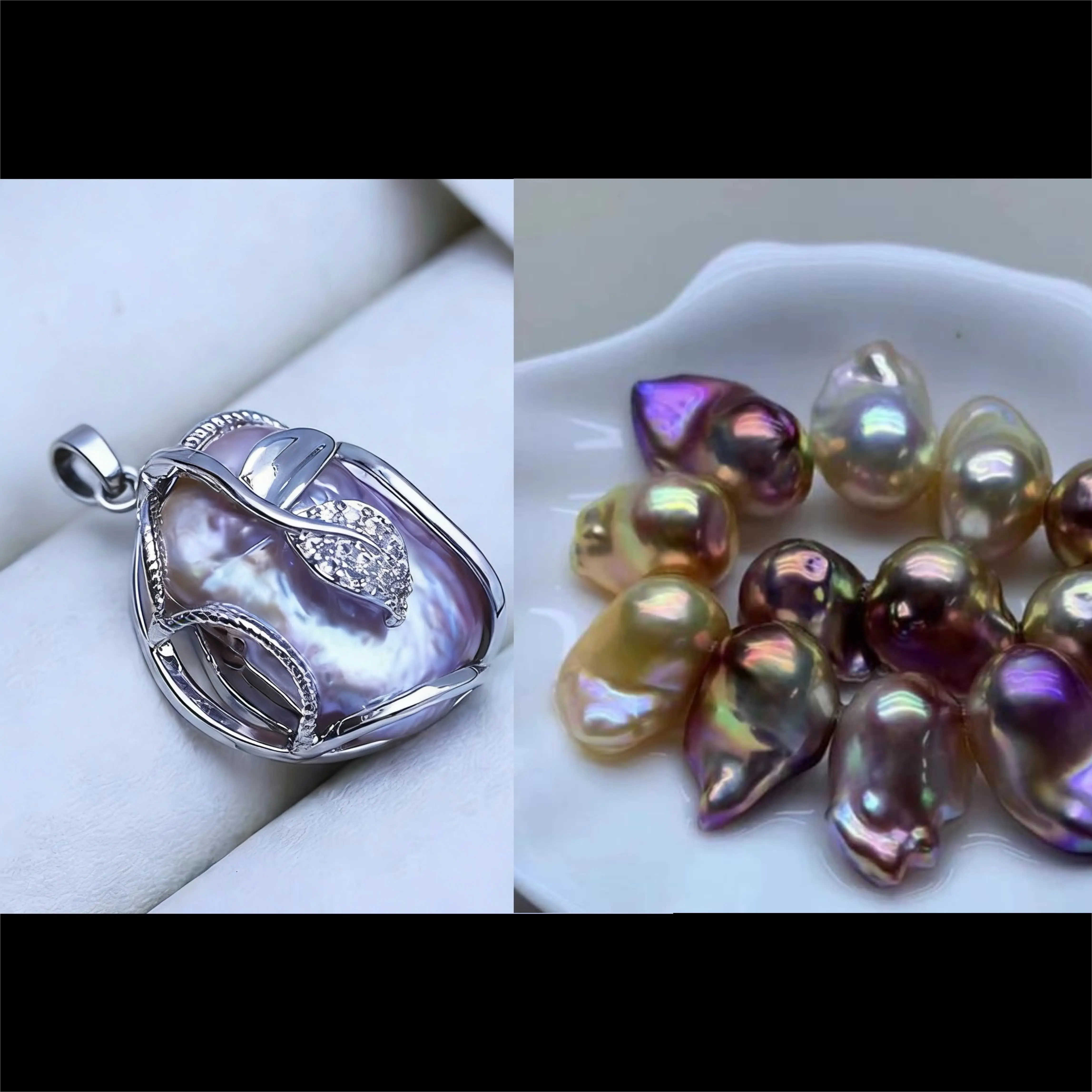 Pearl pendant+Royal King (Min 2 pcs pearls inside as gift)[live opening]