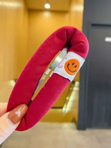Cute Smile Large Bubble Sponge Bb Clip for Women, Front Hair Clip, Forehead Holder, Running Man Clip, Head Accessory