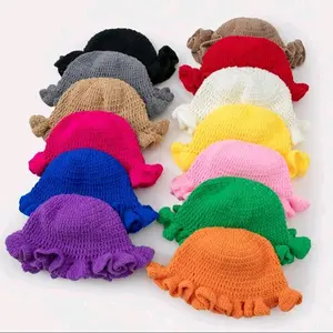 Ruffle Crochet hand made hat