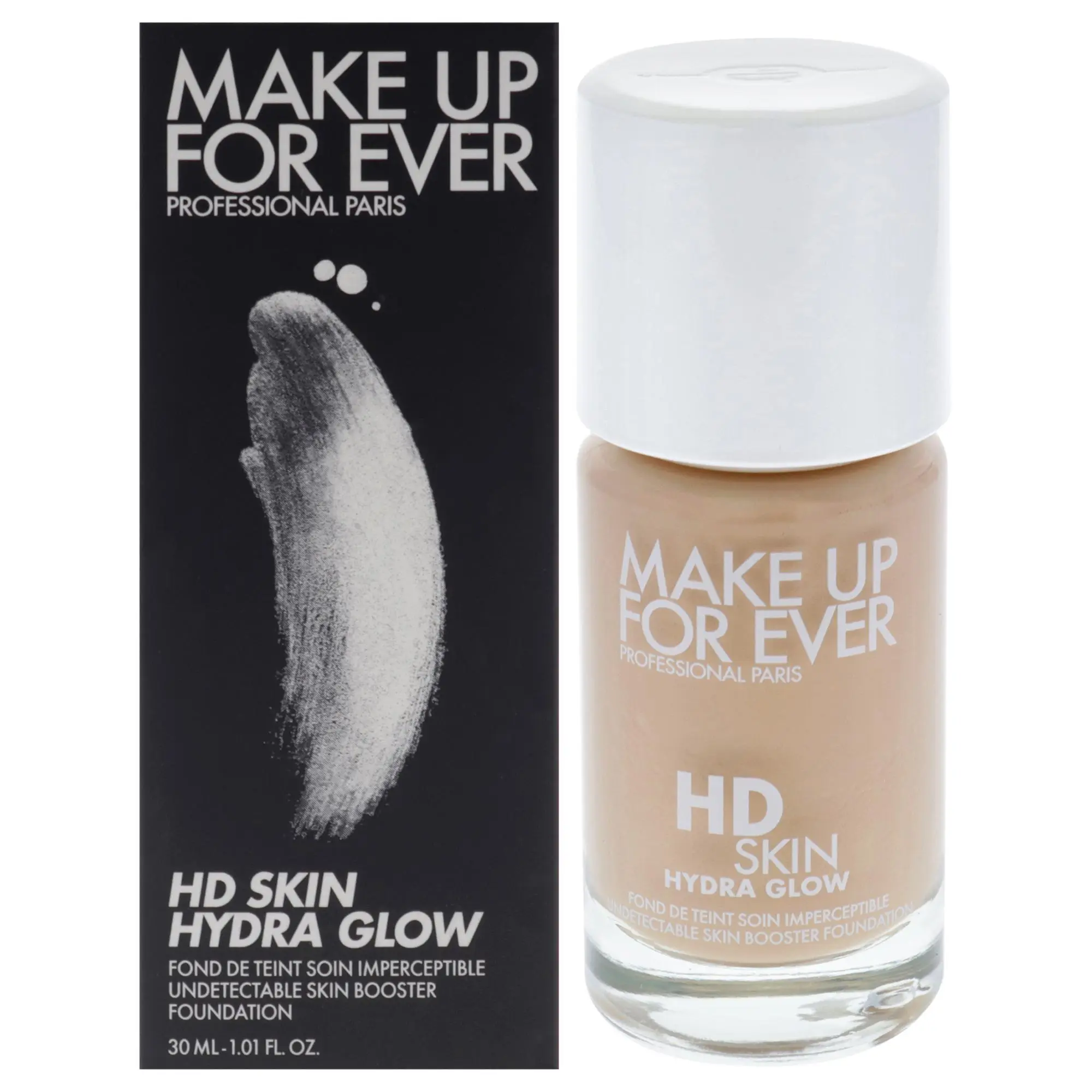 Make Up For Ever Women's HD Skin Hydra Glow Liquid Foundation - 2N22 Nude, 1.01 oz Bottle