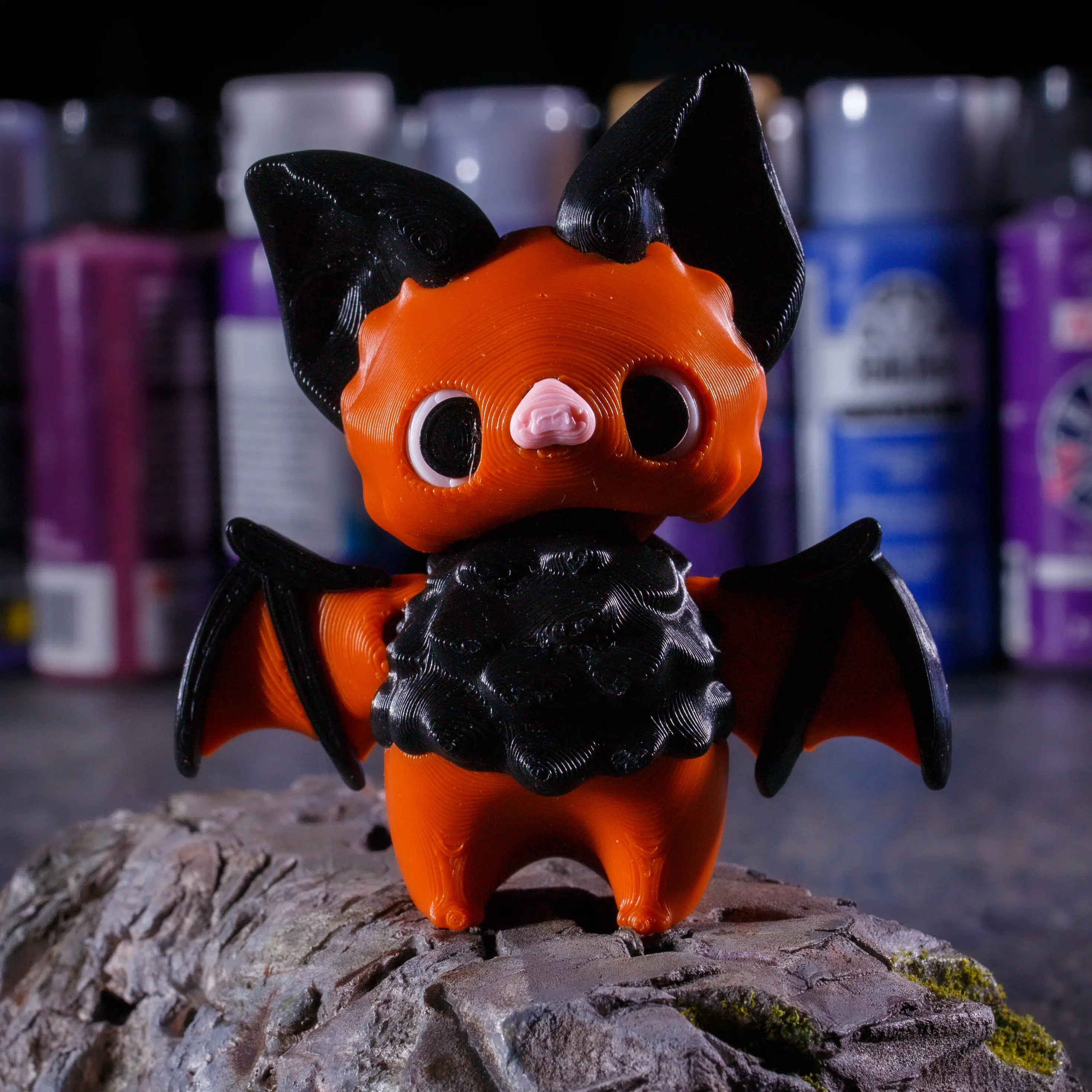 3D printed articulated bat pixie flexi fidget sensory toy for adhd- the perfect artistic desk companion and room decor and gift