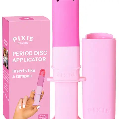 Pixie Menstrual Disc Applicator for Feminine Care - Inserts Like A Tampon - Every Woman Can Now Use Period Discs - Perfect for Long Nails - Self Sanitizer TPE Properties - NOT for Menstrual Cups