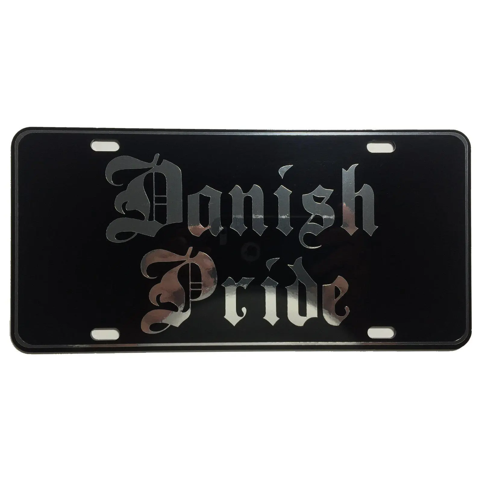 CustoMonsterDesigns Danish Pride Heavy Duty Aluminum License Plate