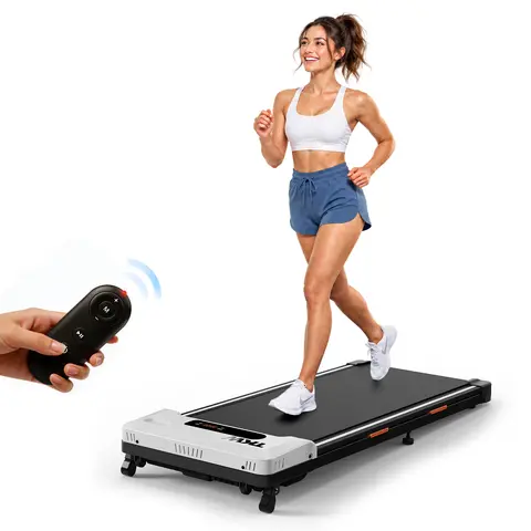 Indoor Mini Portable Walking Pad Treadmill - Home Treadmill, Indoor Fitness Machine, Portable Fitness Equipment, Remote Control, LED Display Shows Key Workout Stats, 260 lbs Capacity, Shock-Absorbing Quiet Design