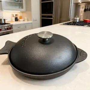 Heavy-Duty Cast Iron Dutch Oven for Sourdough Bread Baking，Fish Style Cookware Pots black friday deals 2025 Even Heat Distribution Robust Construction Stability And Durability