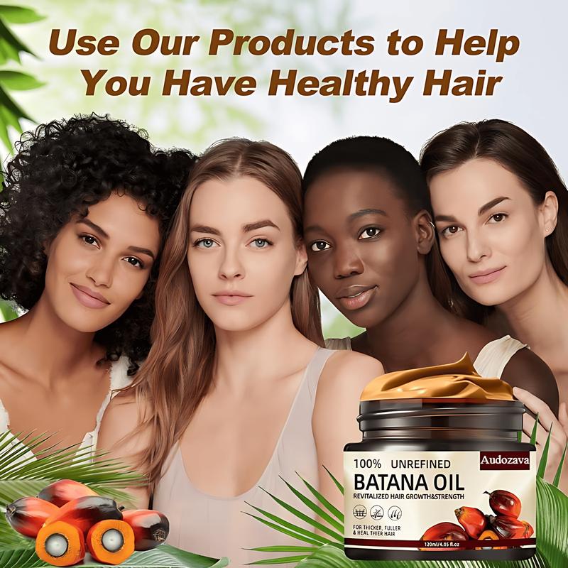 Batana Oil from Honduras – Fuller, Thicker Hair for Women & Men, Silky Conditioning, Frizz Control & Color Care Damaged Healthier