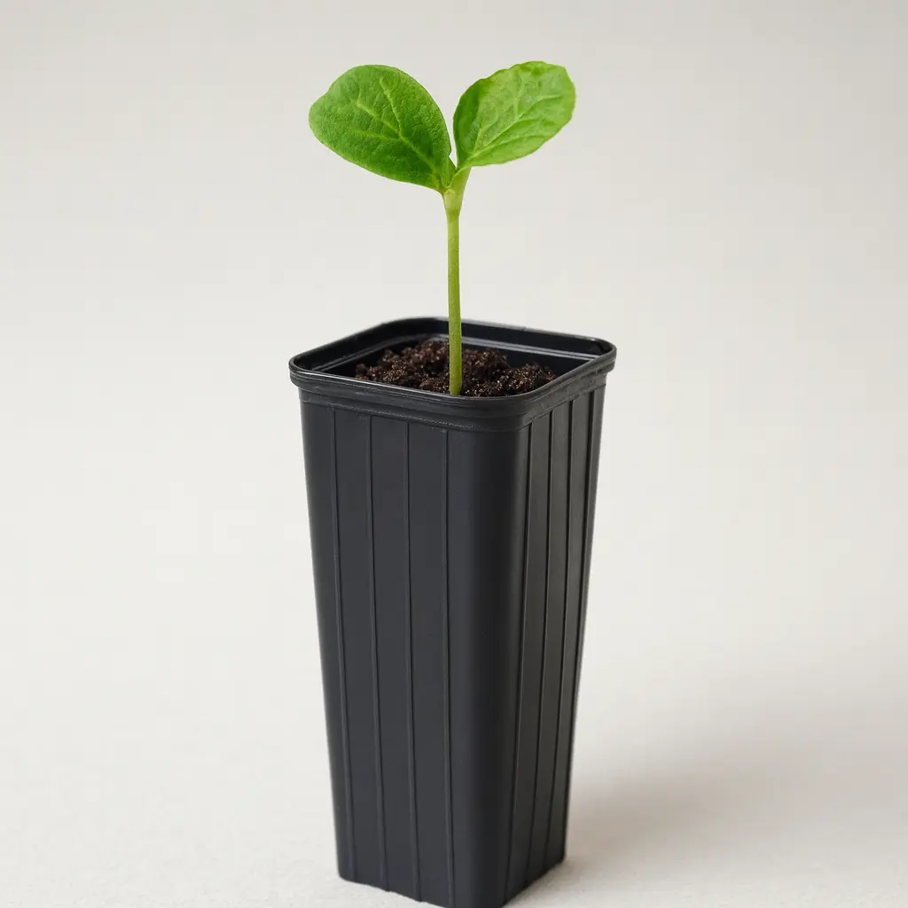 Tall Tree Pots - 12 x 4  Inch Containers for Seedlings, Grafting, Greenhouse Growing