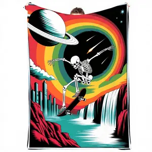 Weighted Blanket & Throw - Queen Size Soft Flannel Bedspread Suitable for Camping,, Weddings - Winter Warm Cozy Bed Cover - Ideal Christmas,, Valentine's Gift for Men & - Machine Washable Weighted Bedding, 2D Flat