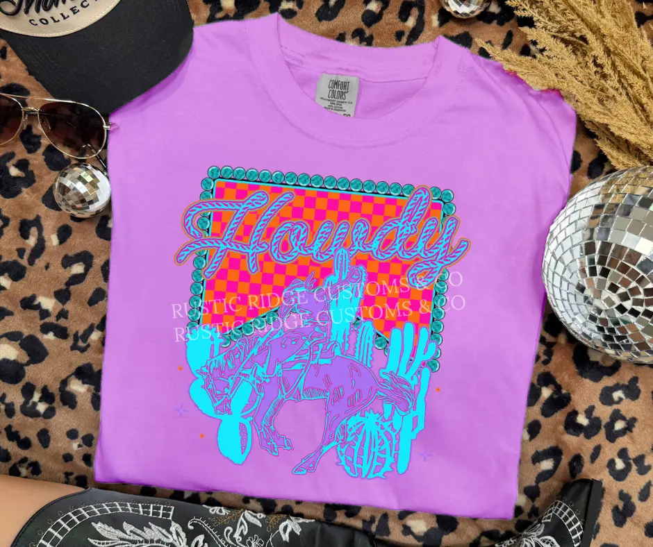 Neon Howdy T-Shirt