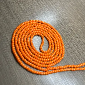 Orange Marmalade traditional tie on waist bead