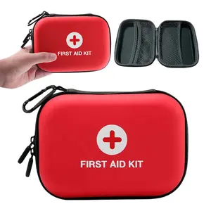 Mini First Aid Kit 150 Piece, Waterproof Hard Shell Medical Emergency Kit, Compact Survival Trauma Kit for Home, Car, Travel, Camping, Hiking, Truck & Outdoor Adventures