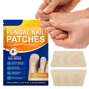 Toenail Fungus Treatment Extra Strength - 32 Pcs Fungal Nail Patches, 8-Hour Nighttime Renewal Toenail Fungus Patches for Damaged Nails and Appearance of Discolored