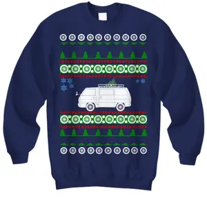 Ugly Christmas sweater sweatshirt, gift for delica owner, jdm van gift idea, k car