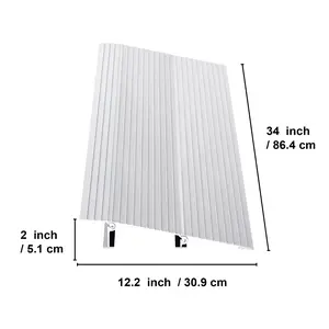 VEVOR Door Threshold Ramp, 2" Rise, 800 lbs Load Capacity, Door Ramp for Wheelchairs, Aluminum Threshold Ramp for Doorways, Adjustable Modular Threshold Ramp for Wheelchairs, Scooters, Power Chairs