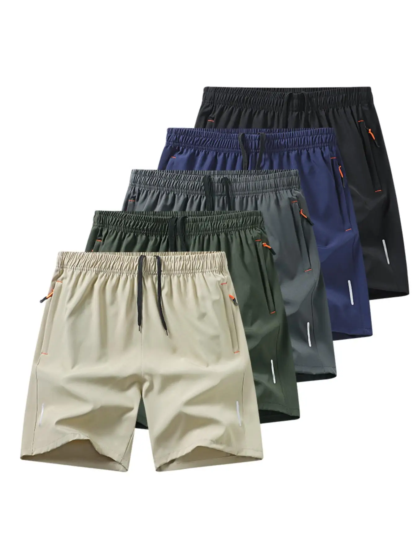 Men's Quick Drying Breathable Shorts, Regular Fit Casual Comfy Pocket Shorts for Summer, Men's Bottoms for Daily Wear, Runs Small