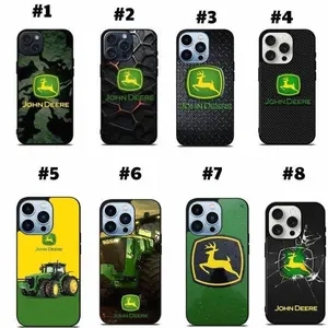John Deere Tractor Logo Phone Case, John Deere Case Cover, Tough Phone Case for iphone 17 16 15 14 13 12 11 Pro Plus R