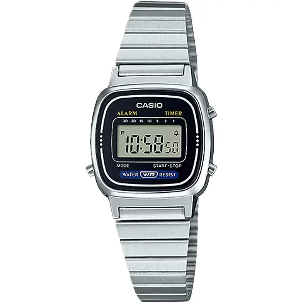Casio Women's Vintage Digital Stainless Steel Watch - LA-670WA-1