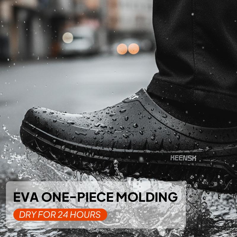 TEER Non-Slip & Waterproof Work Clogs - Lightweight, Comfortable Slip-On Shoes for Kitchens, Restaurants, Nursing Homes, and Greenhouses