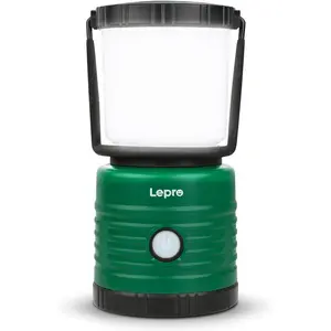 Lepro Camping Lantern, Battery Powered LED with 1500LM, 4 Light Modes, Waterproof Tent Light, Lantern Flashlight for Hurricane, Emergency Light, Survival Kit, Storms, Outages, Fishing, Hiking