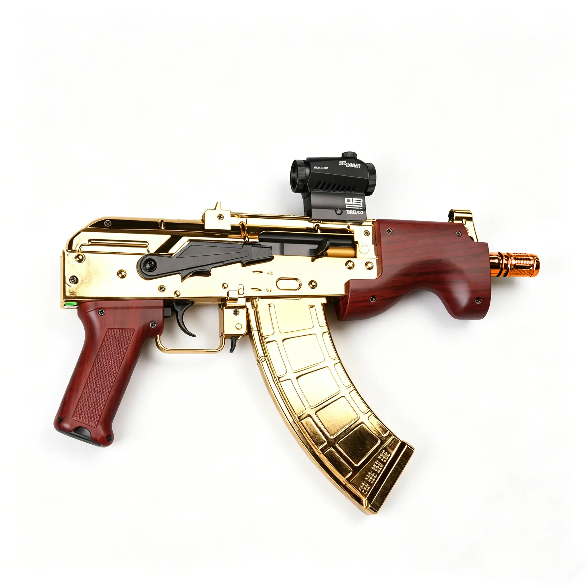 AK  Blaster Toy with Non-Removable Orange Muzzle, Outdoor Sports Play Equipment, Ideal Boy Gifts for 12 Years Above, Teenage Boy Gifts